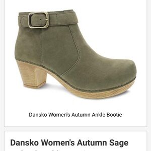 NEW Dansko 41 Autumn bootie brand new sage color
NEVER WORN